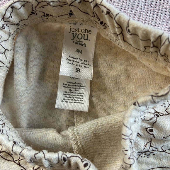 Carter’s Double Unisex Matching Brown Bear Pant Set - Picture 3 of 12